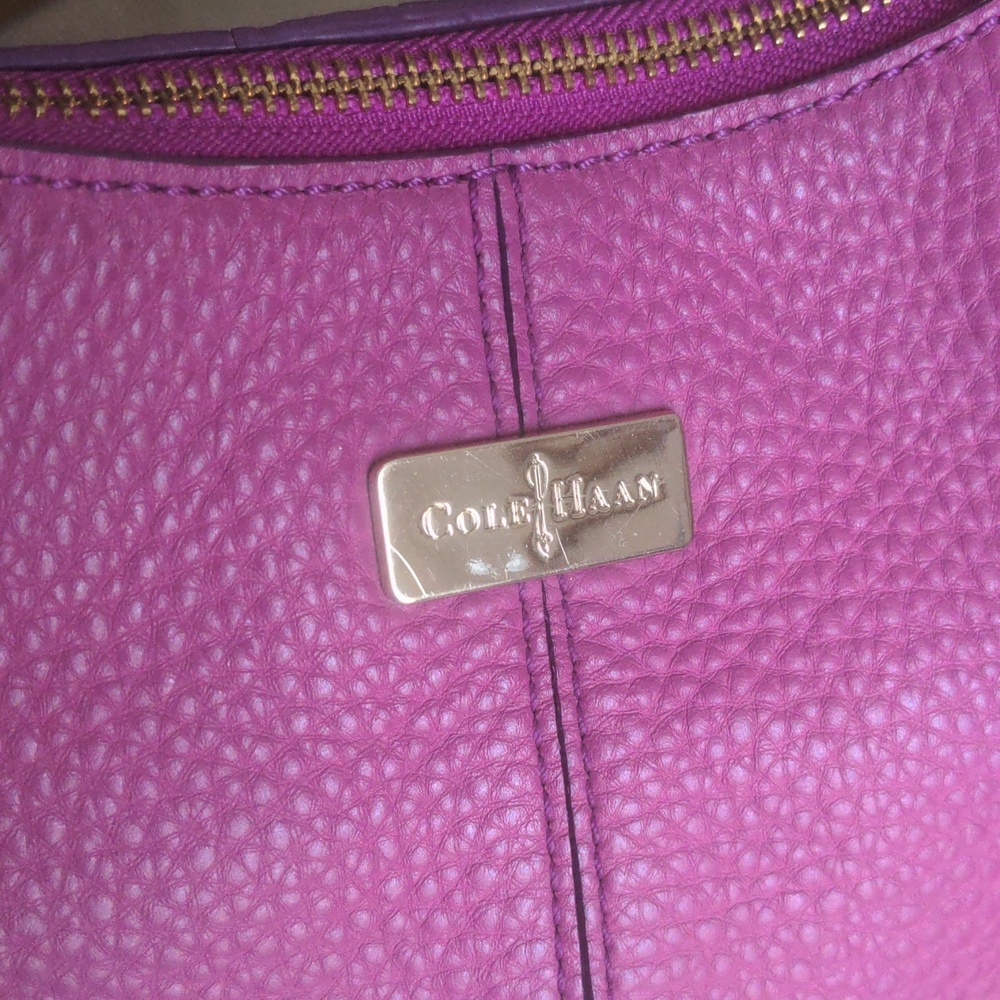 🍇 Cole Haan Hobo Bag LEATHER Purse Shoulder